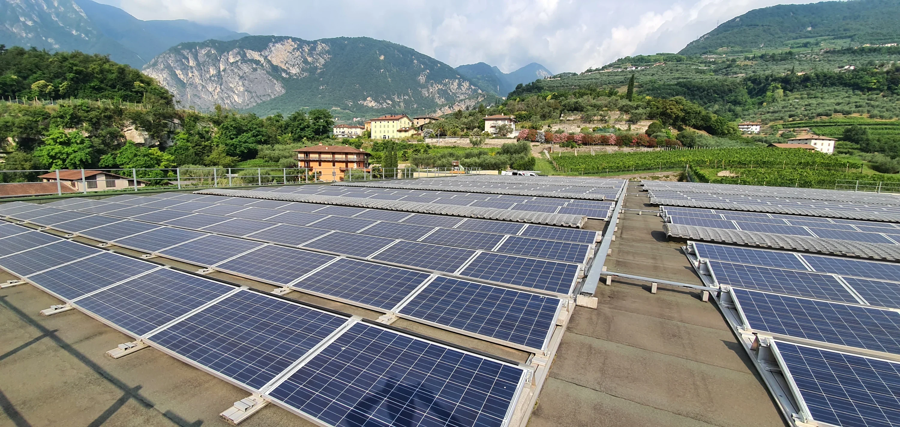 Impianto fotovoltaico installato sul tetto